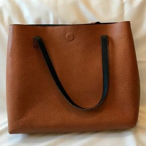 Free People Reversible Slouchy Vegan Leather Tote